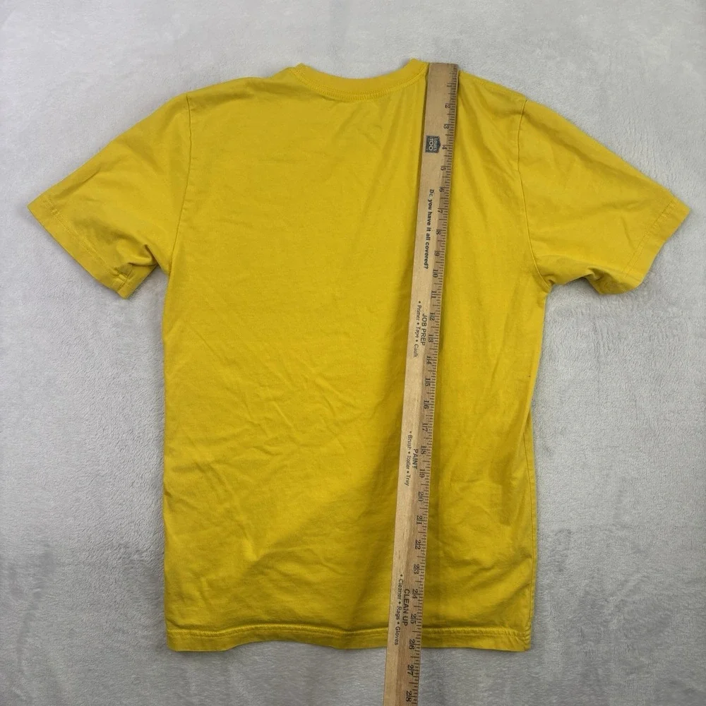 Nike Aguilas Cibaenas Baseball Yellow Short Sleeve Graphic Shirt Men's Small